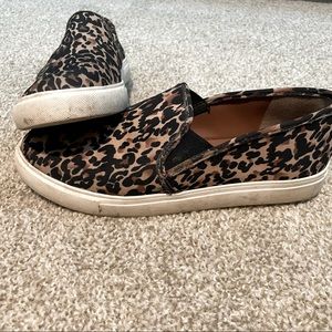 Steve Madden leopard print slip on sneakers size 8